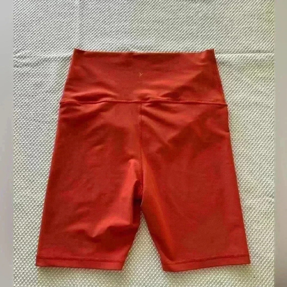 ✨Old Navy active high waist shorts size small red orange - Picture 1 of 6